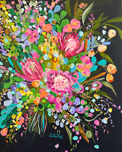 Original Artwork - Flower Obsession (Custom Framed)