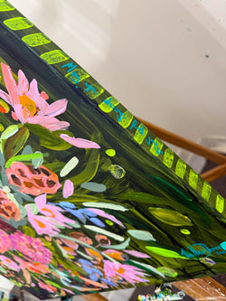 The Moon’s Secret Orchard (Custom Framed)