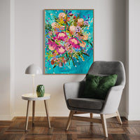 Original Artwork - You Were Blooming All Along (Custom Framed)