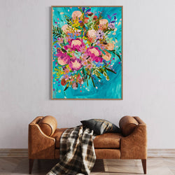 Original Artwork - You Were Blooming All Along (Custom Framed)