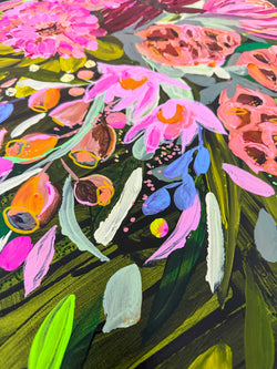 The Moon’s Secret Orchard (Custom Framed)