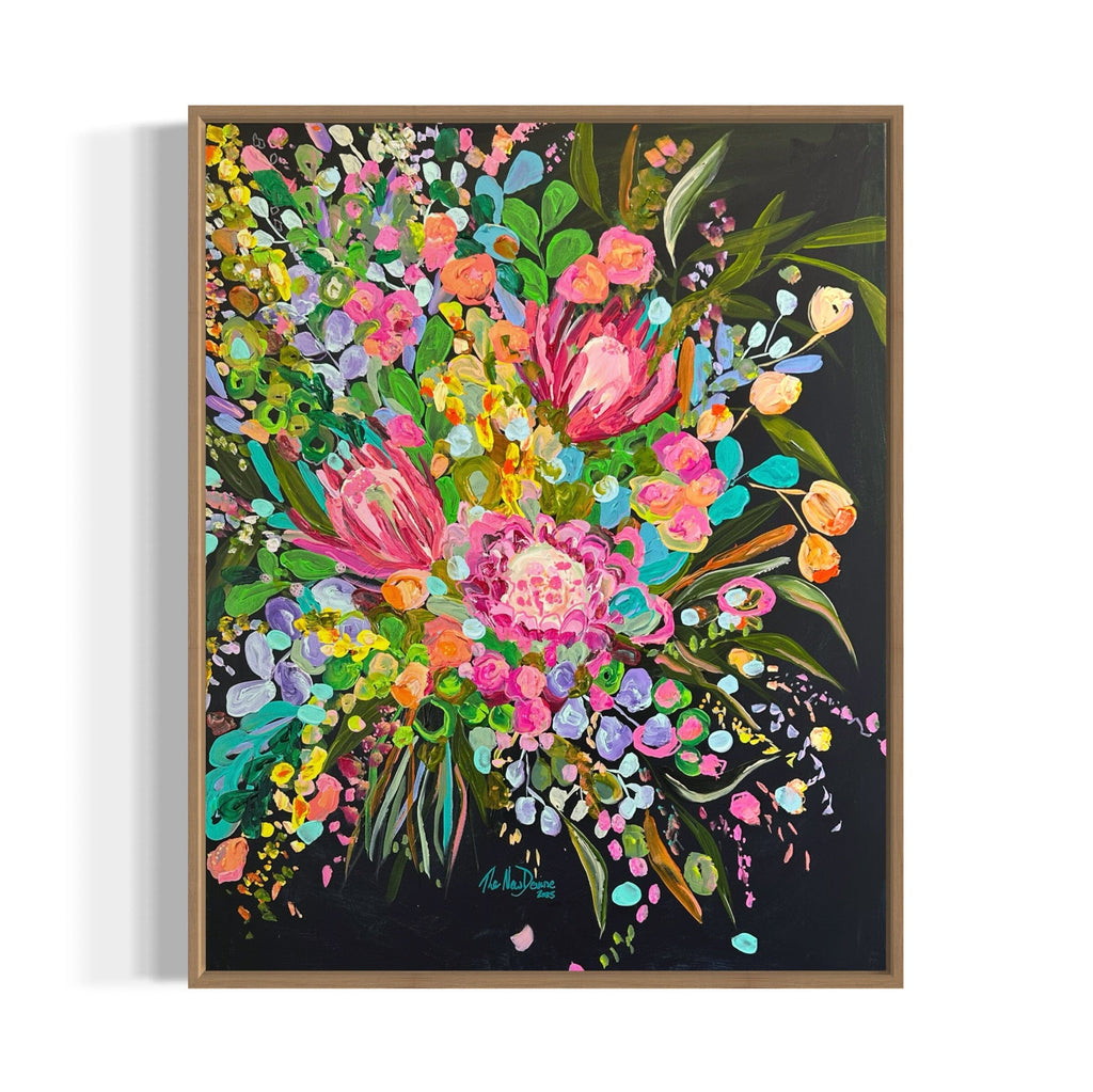 Original Artwork - Flower Obsession (Custom Framed)