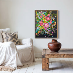 Original Artwork - Flower Obsession (Custom Framed)