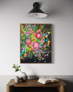 Original Artwork - Flower Obsession (Custom Framed)