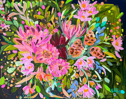 The Moon’s Secret Orchard (Custom Framed)