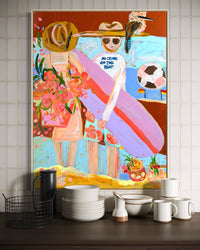 Original Artwork - Emotional Baggage (Custom Framed)