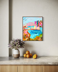 Original Artwork - She Wore a Flower Crown (Custom Framed)