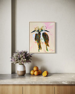 Original Artwork - The Distance Dances, But We Follow (Custom Framed)