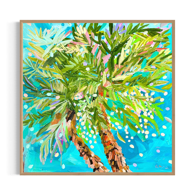 Original Artwork - Sandcastles and Sunshine (Custom Framed)