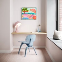 Hibiscus Fridays (Custom Framed)