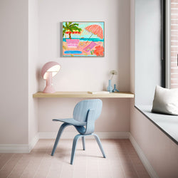 Hibiscus Fridays (Custom Framed)