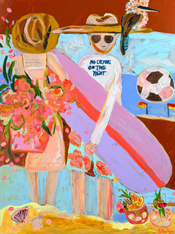Original Artwork - Emotional Baggage (Custom Framed)