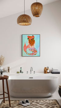 Original Artwork - La Sirene (Custom Framed)