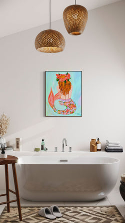 Original Artwork - La Sirene (Custom Framed)