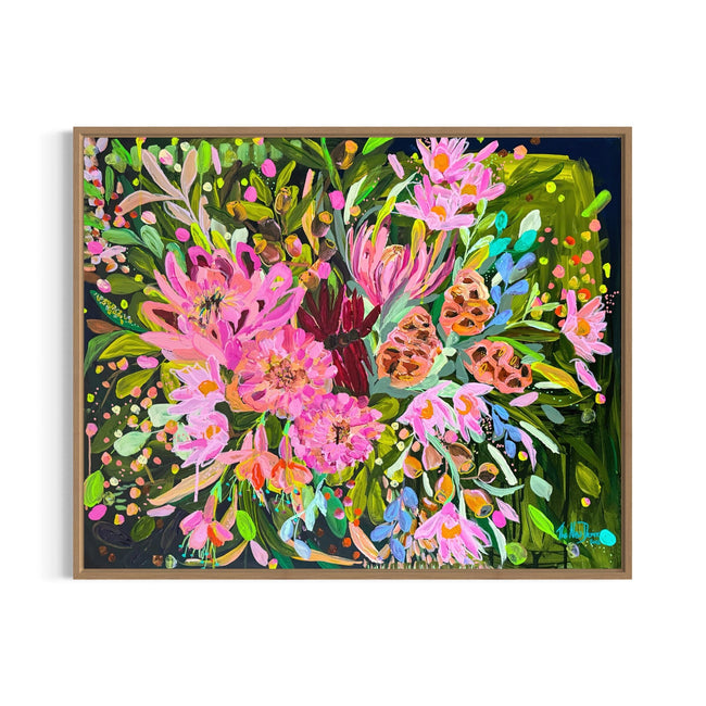 The Moon’s Secret Orchard (Custom Framed)