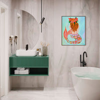 Original Artwork - La Sirene (Custom Framed)