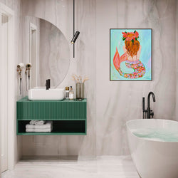 Original Artwork - La Sirene (Custom Framed)