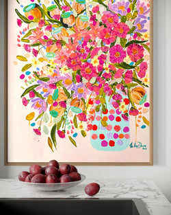 Original Artwork - Gum Blossoms Gone Wild (Custom Framed)