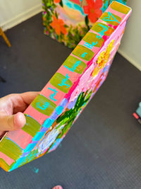 Original Artwork - Paint Palette BEACH Date (Ready to Hang)