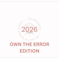 Own the Error. Collect chaos. Schedule differently. 2026 A4 Calendar
