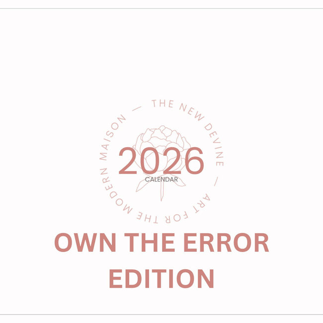 Own the Error. Collect chaos. Schedule differently. 2026 A4 Calendar