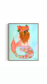 Original Artwork - La Sirene (Custom Framed)